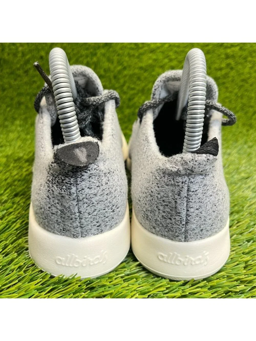 Allbirds Wool Runners Womens Size 7 Gray White Athletic Walking Shoes Sneakers